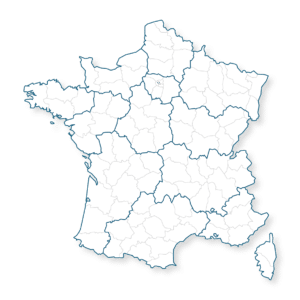 Carte de la France avec les régions
