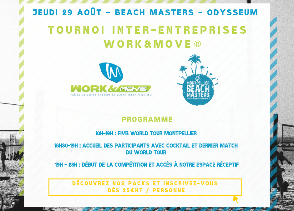 Tournoi WORK&MOVE® Beach Masters 2019